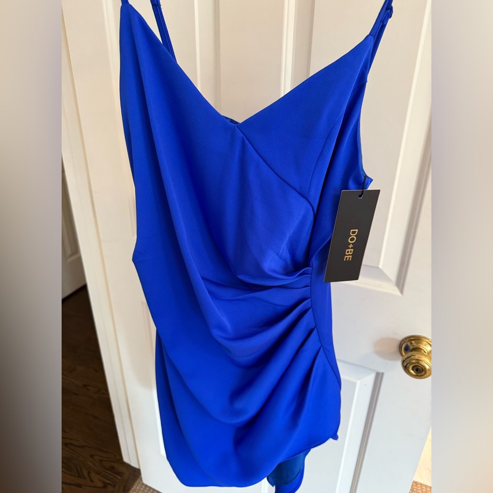 DO+BE Asymmetrical Royal Blue Dress